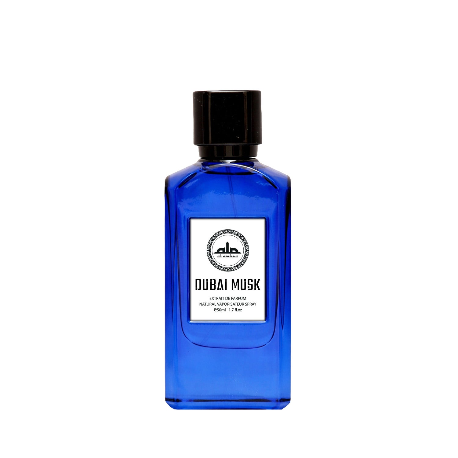 Al Ambra Perfumes Dubai Musk Extrait  De Parfum 50ML Unisex – Soft Musk & Magnolia Clean Skin Scent"