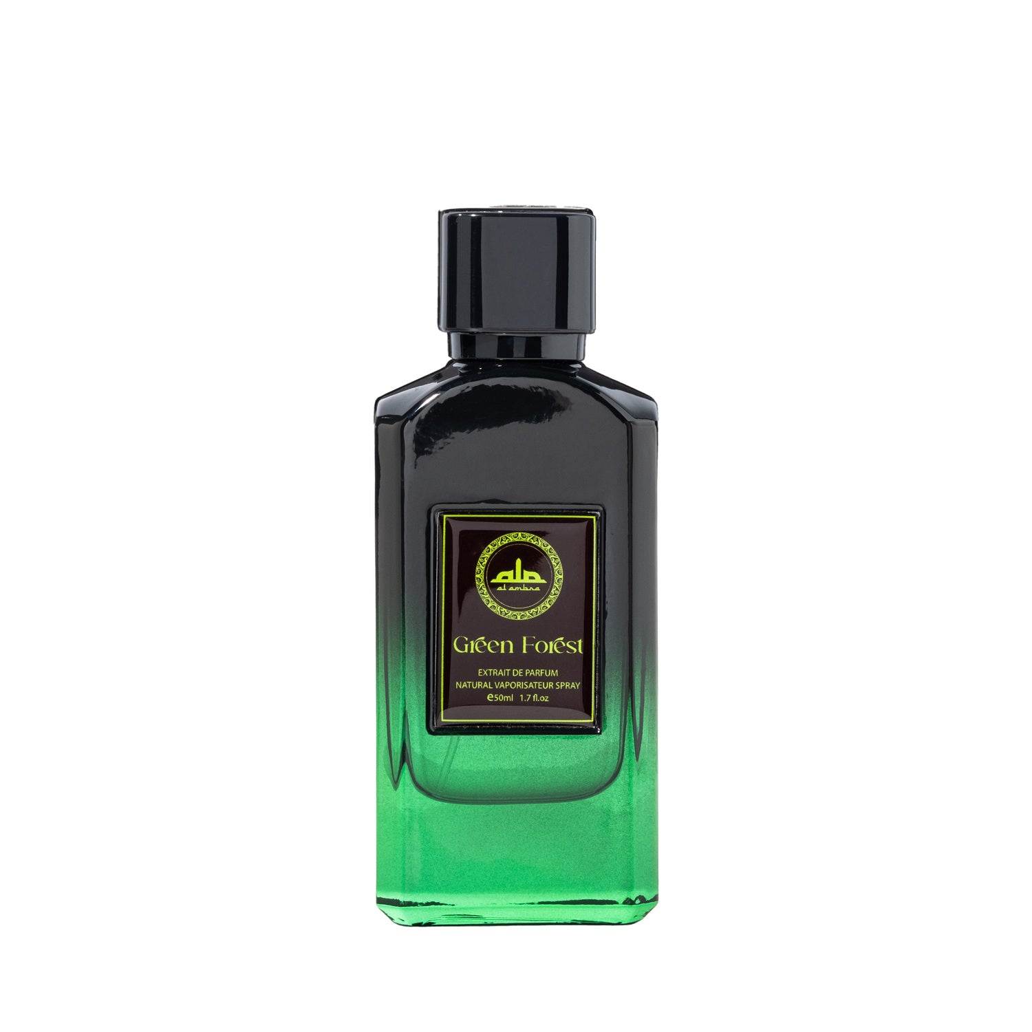Al Ambra Perfumes Green Forest Extrait De Parfum 50ML for Men – Citrus & Vetiver Fresh Woody Outdoor Day Scent